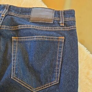 Tailor Vintage Dark Blue Jeans with Contrast Stitching